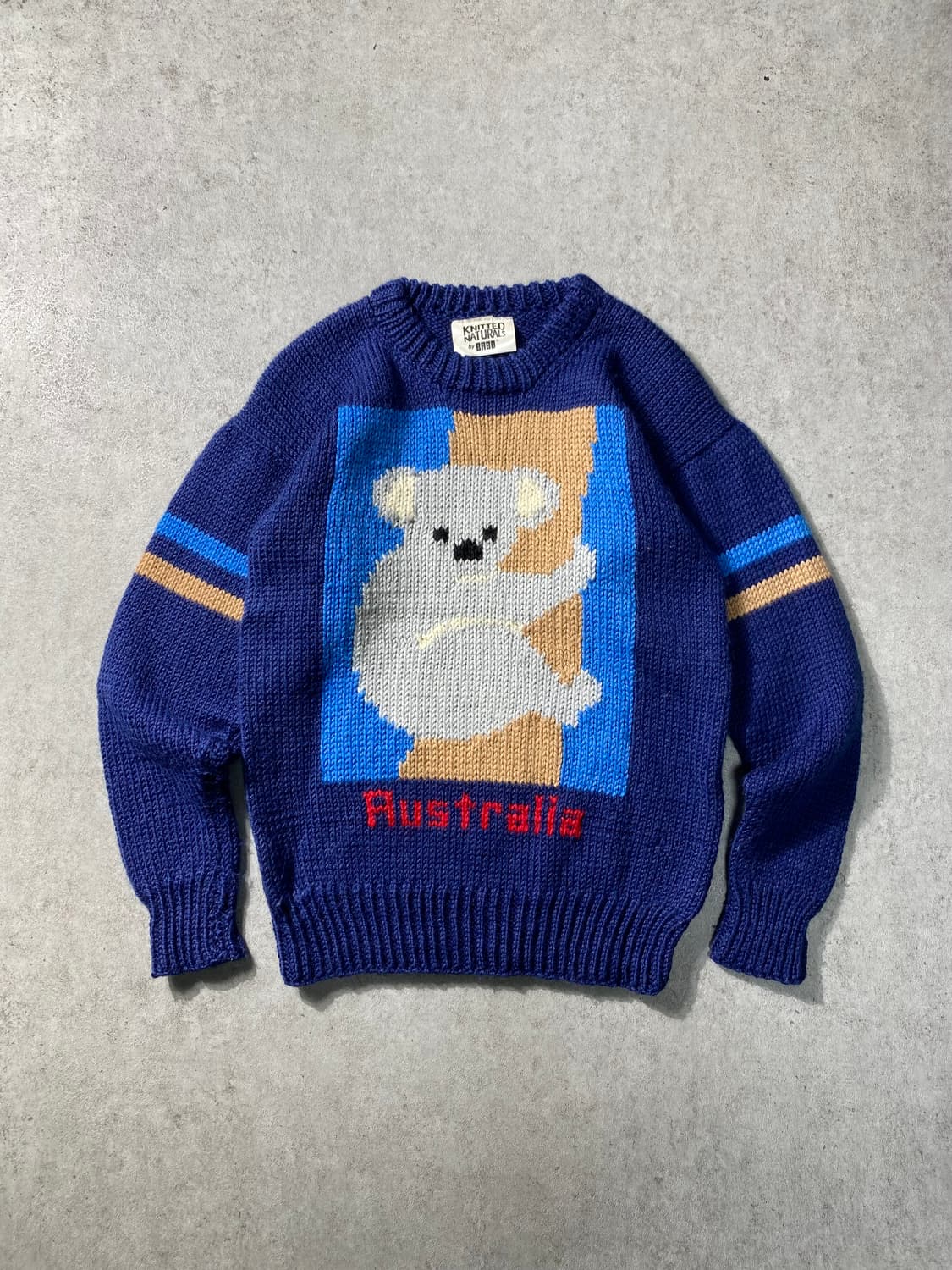 [M] 80s 오스트레일리아 빈티지  퓨어울 코알라 니트 상품이미지1