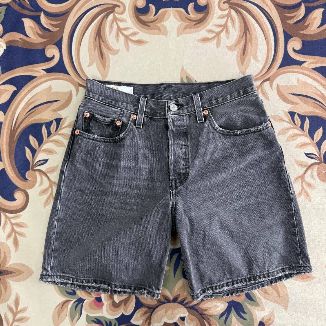 (26)리바이스Levis 501 90s 흑청데님 반바지 상품이미지3
