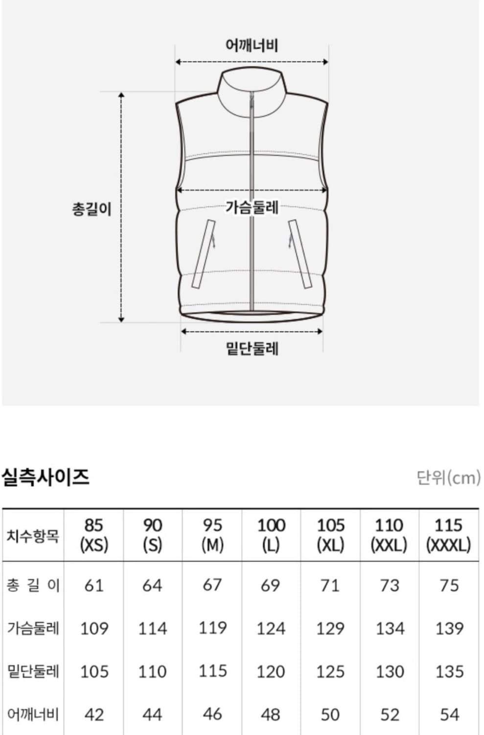 노스페이스 화이트 라벨 노벨티 눕시 다운 베스트 헤더 그레이 3XL 상품이미지6