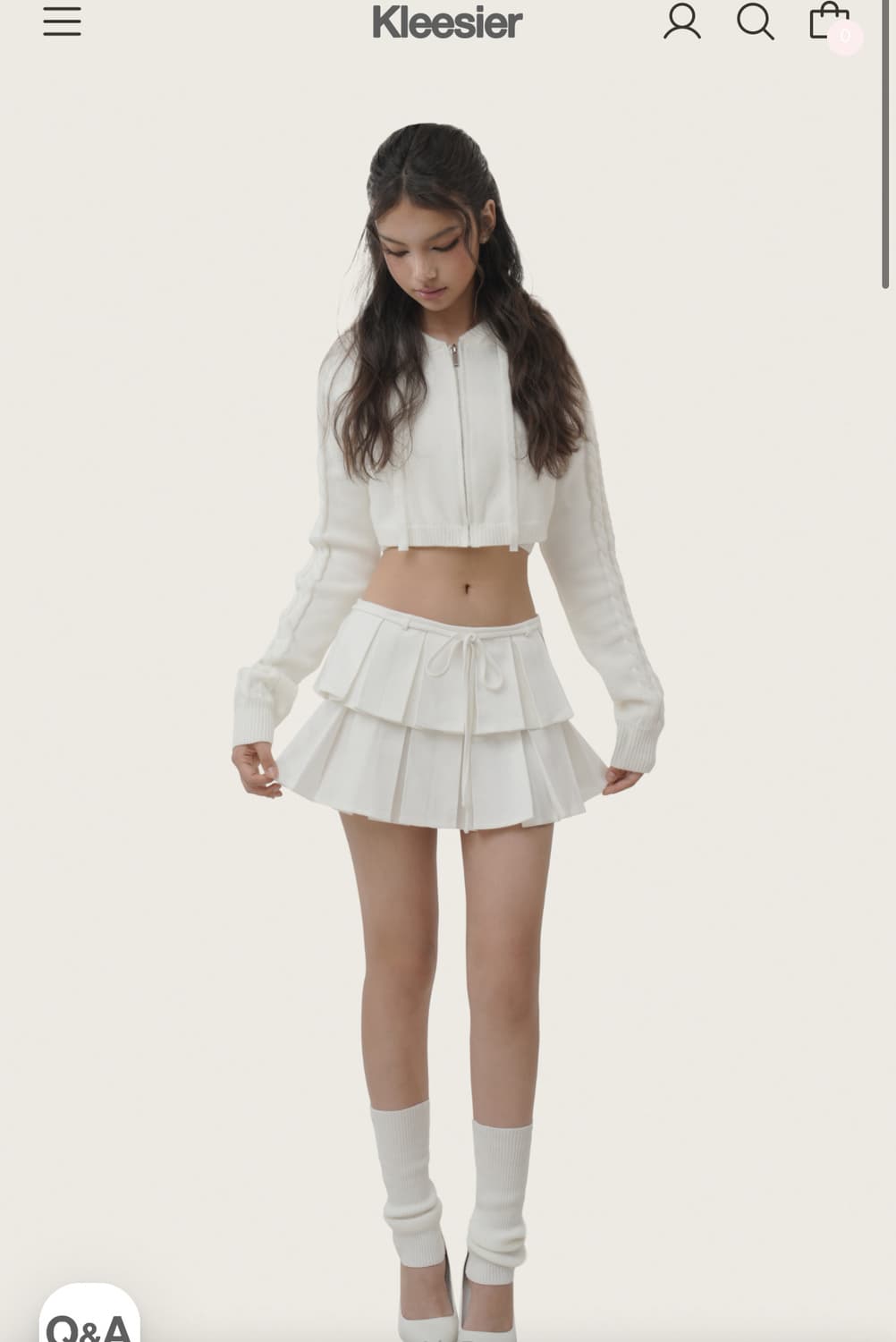 클리시어 chou chou hoodie+tube top 상품이미지1