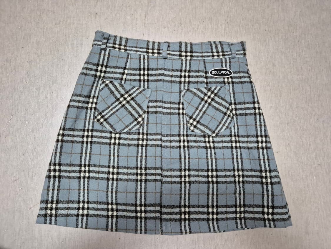 스컬프터 체크 미니스커트 상품이미지2