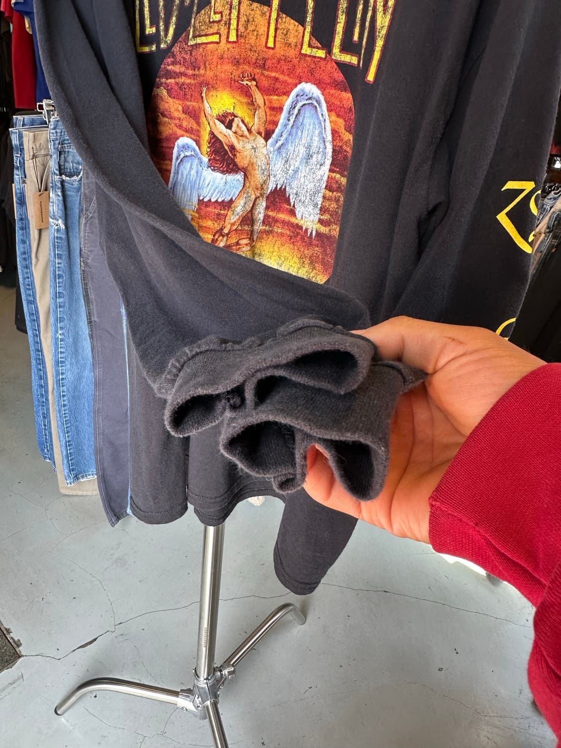 레드 제플린 Led Zeppelin 프린팅 롱슬리브 티셔츠 상품이미지6