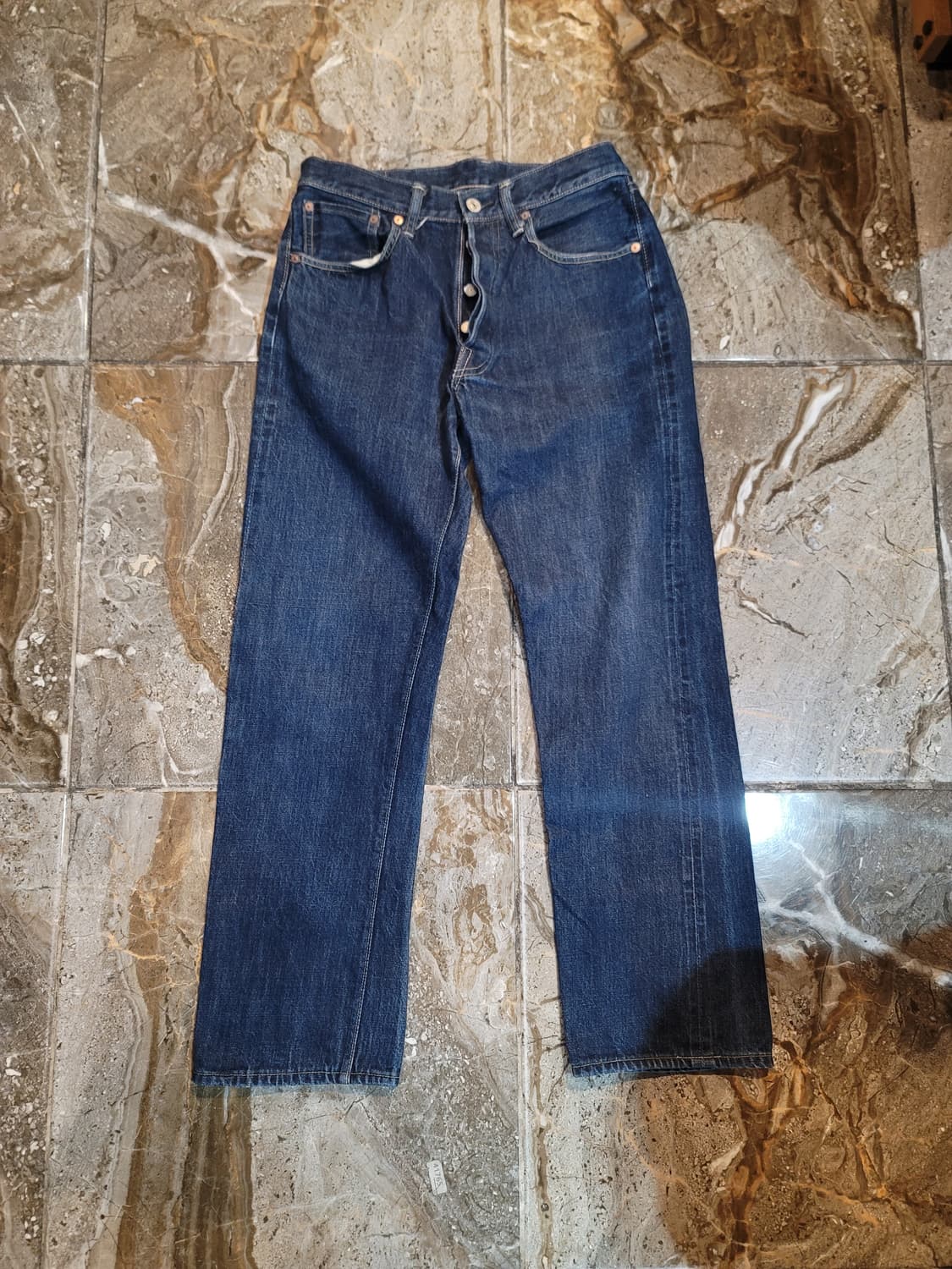 웨어하우스 1001 셀비지 데님 팬츠 상품이미지1