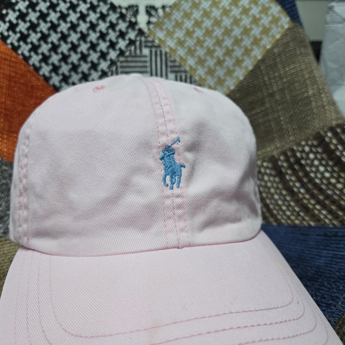OS 폴로랄프로렌 구형 가죽끈 볼캡 핑크 상품이미지5