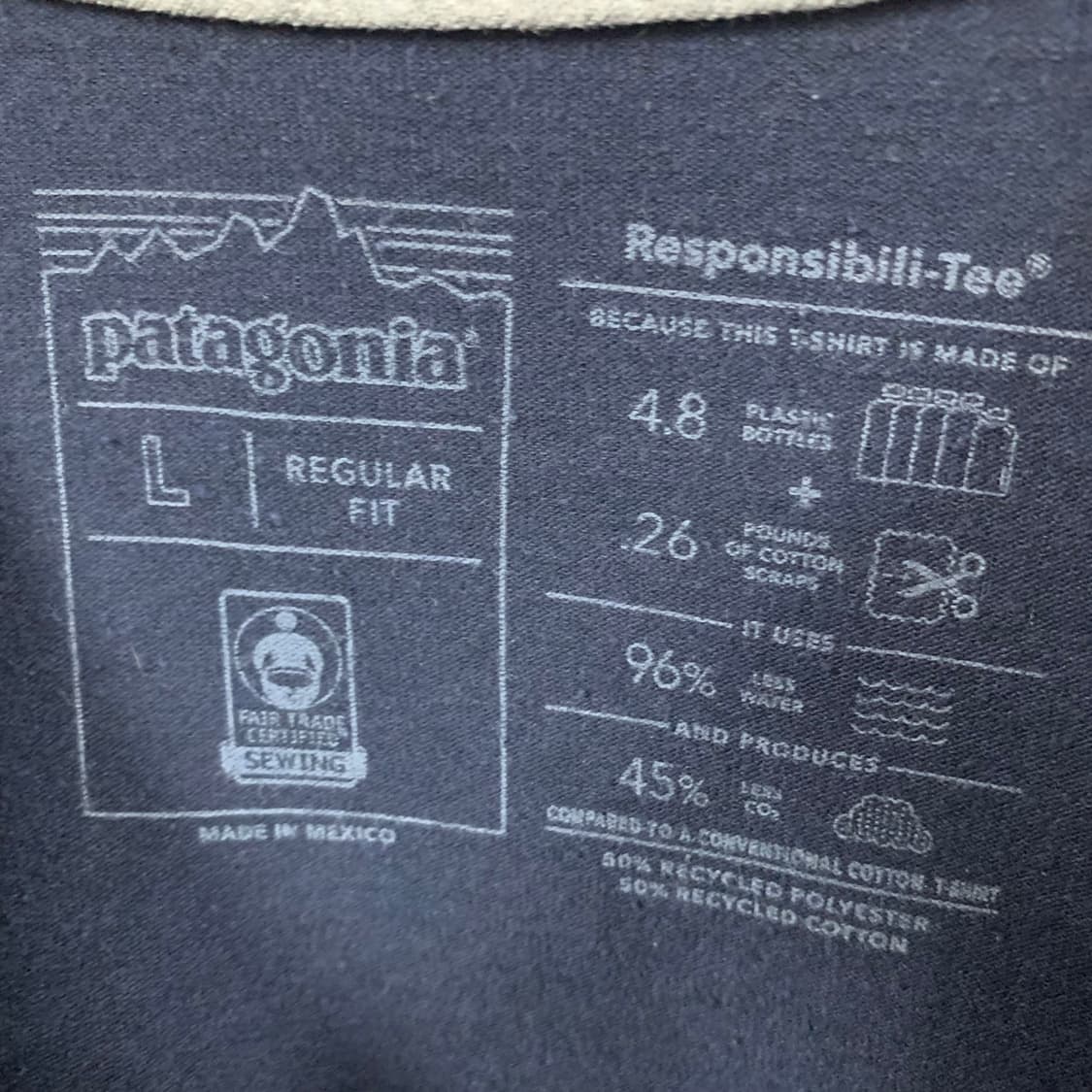 L 파타고니아 레귤러핏 와일드 워터라인 포켓 반팔티 상품이미지5