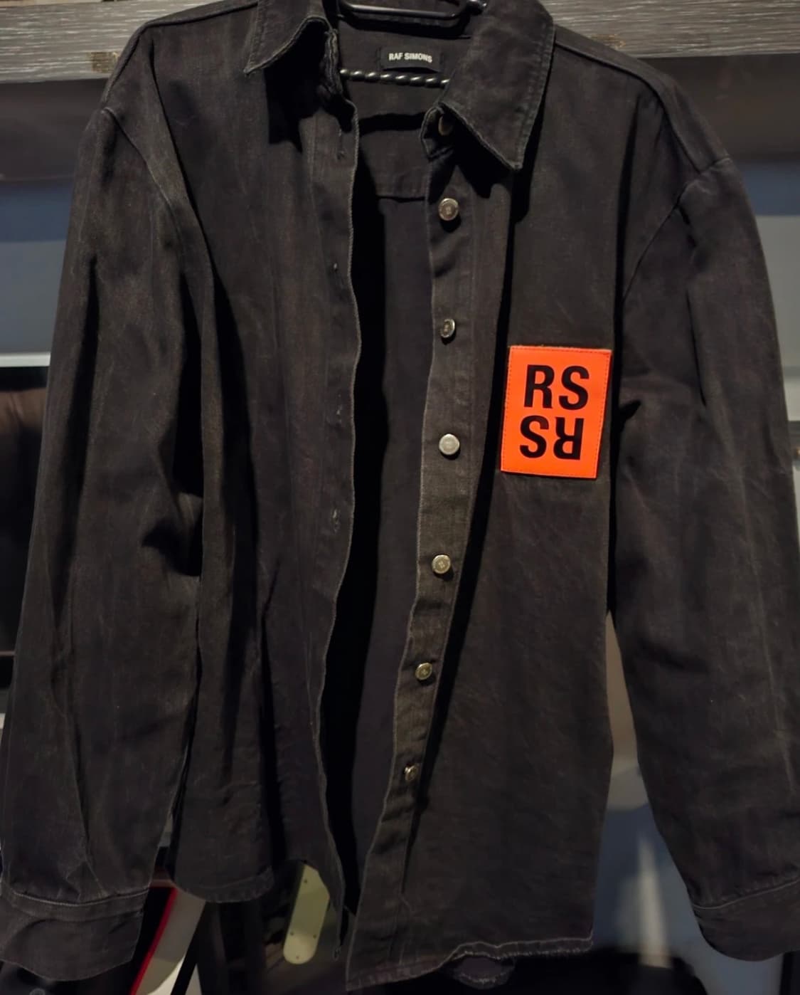 라프시몬스 18aw 데님 오버셔츠 상품이미지2