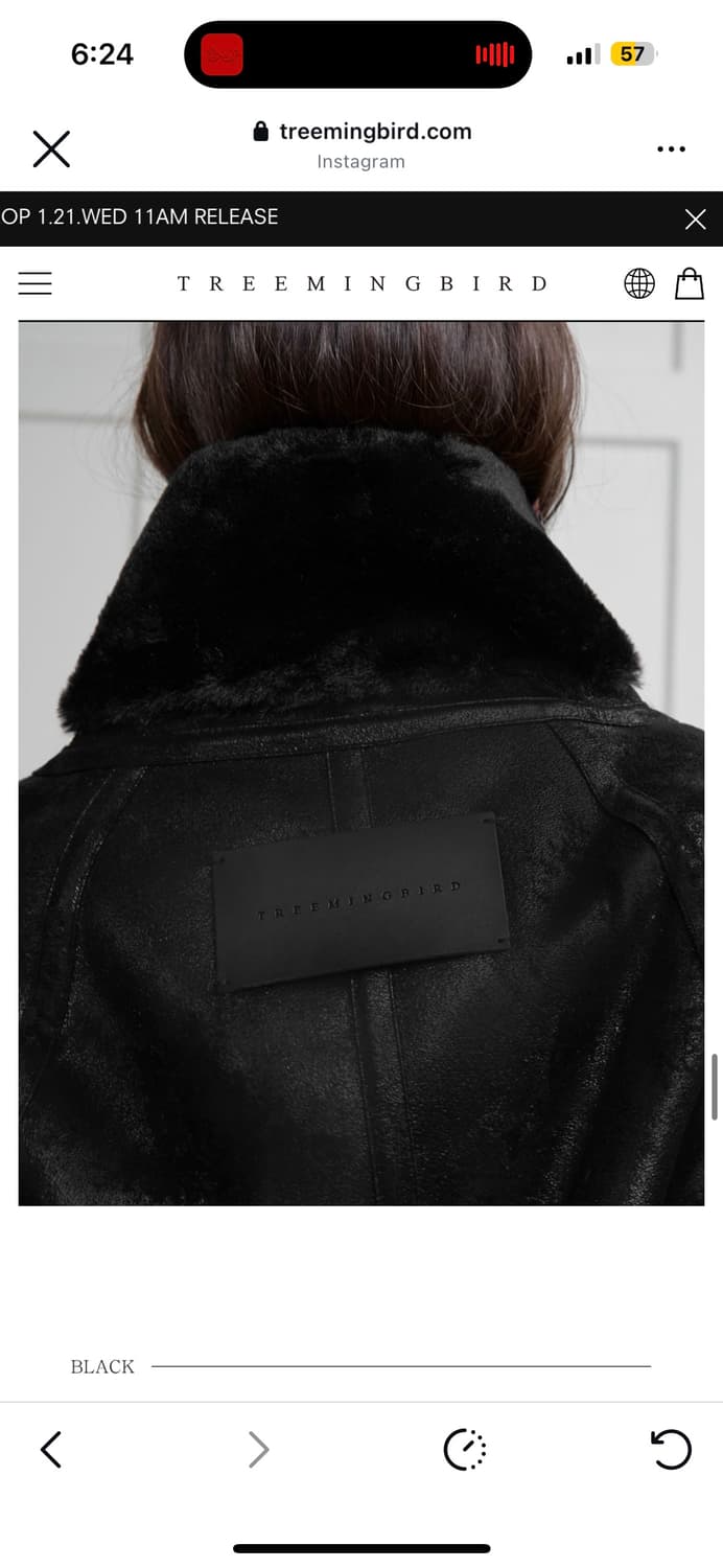 트리밍버드 크랙 크롭 무스탕 단종 상품이미지3