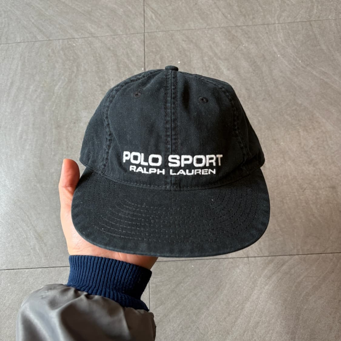 폴로 정품 스포츠 트윌 블랙 캡 상품이미지2