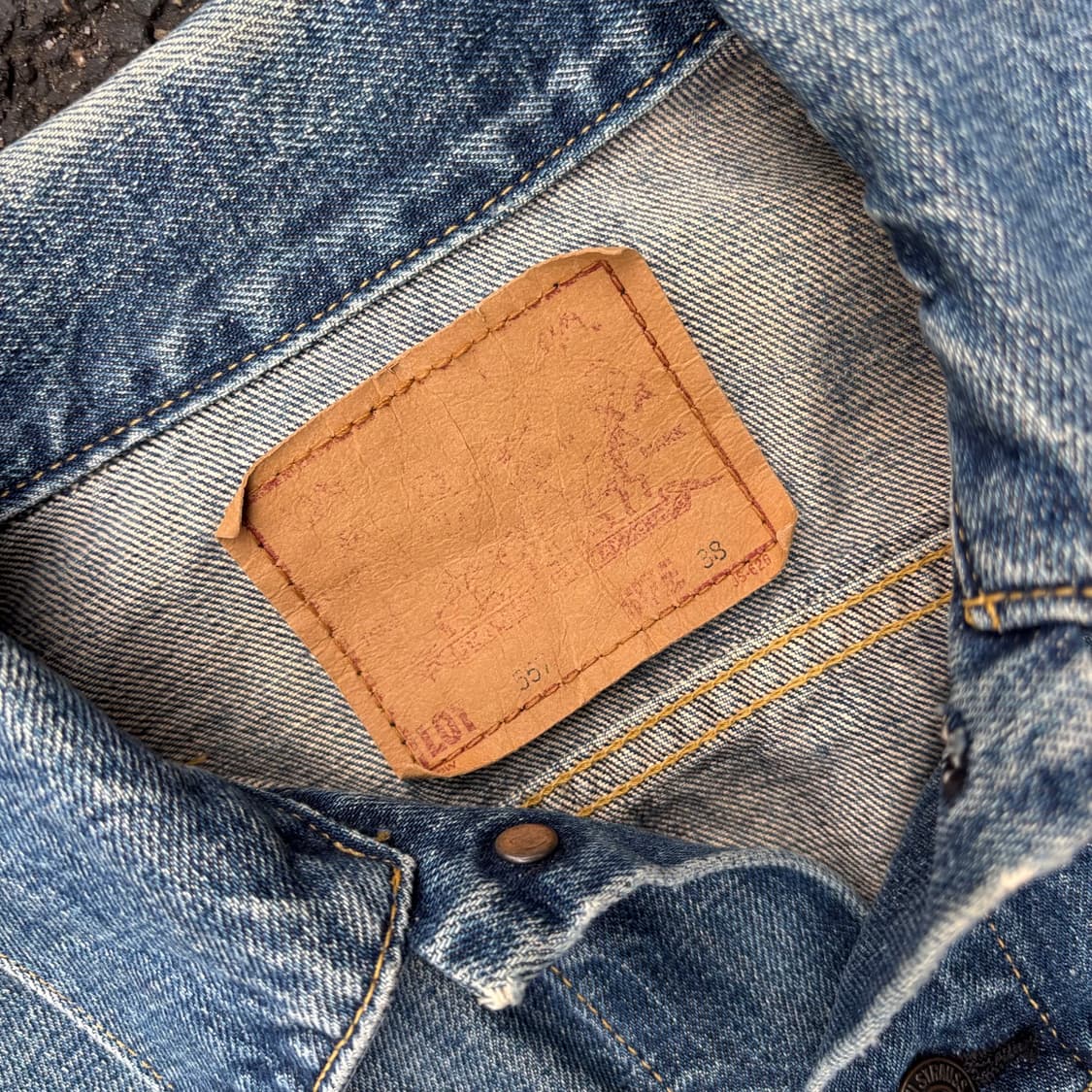 90~00년대 일본 리바이스 557 빅e 트러커 상품이미지3