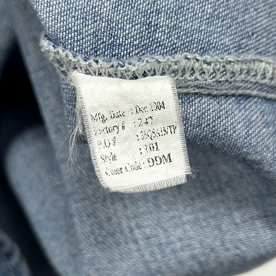 VTG 빈티지 올드스쿨 오버핏 데님셔츠 실측XL 상품이미지6