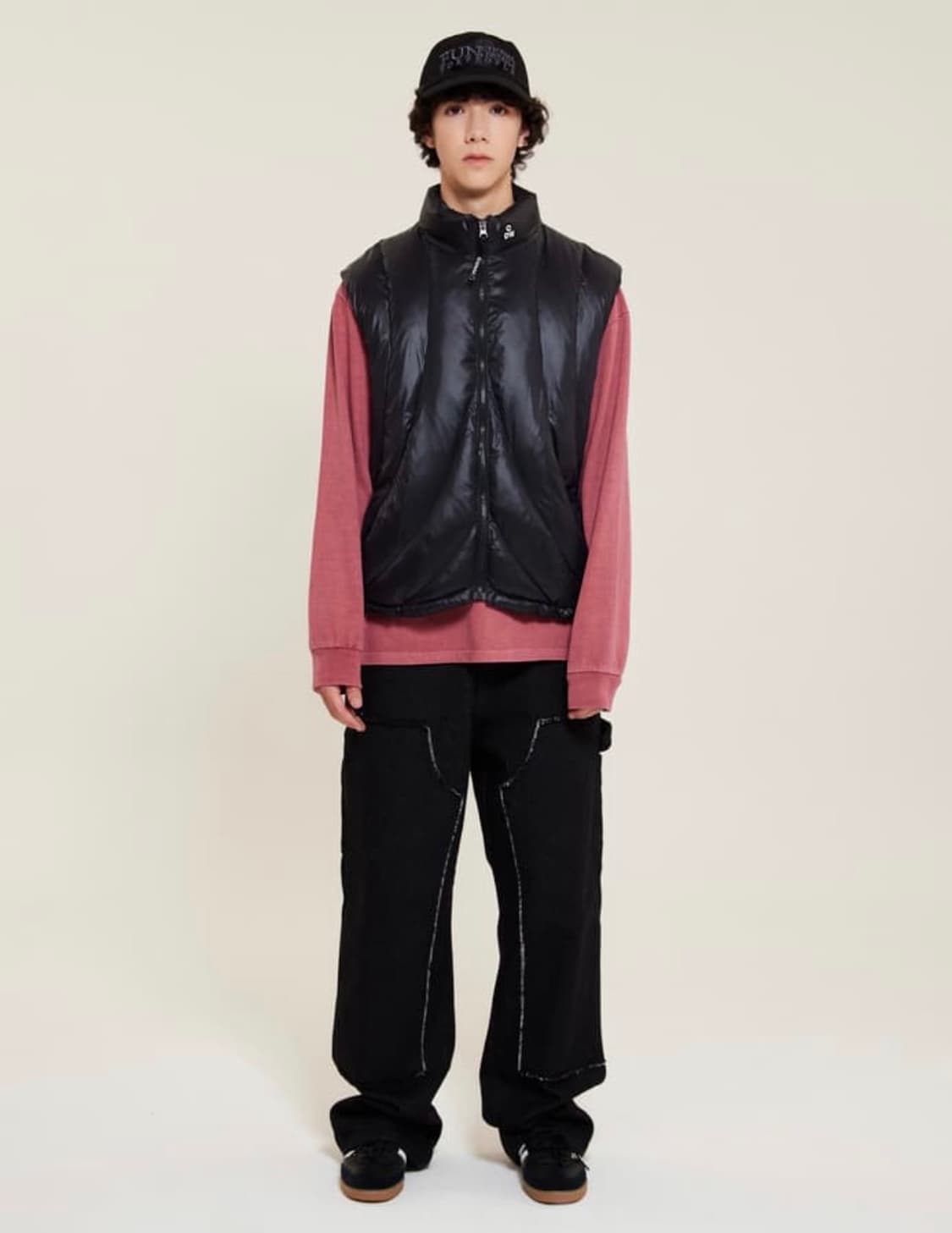 콜드웜 나일론 슬라이드 패딩 베스트 블랙 라지 사이즈 (수수료 무료) 상품이미지2