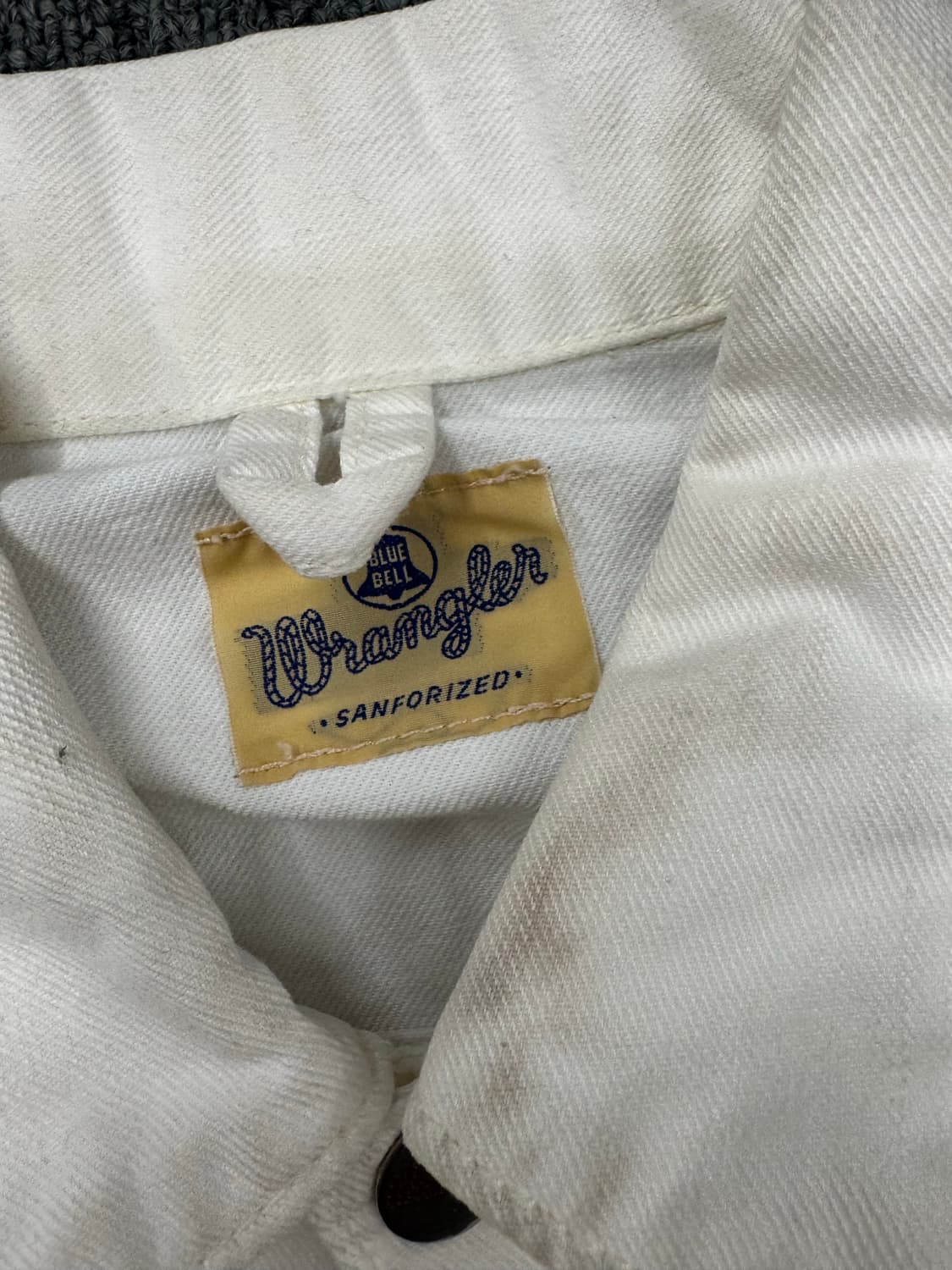 OS)랭글러 빈티지 124MJ 화이트 데님 트러커 자켓 상품이미지5