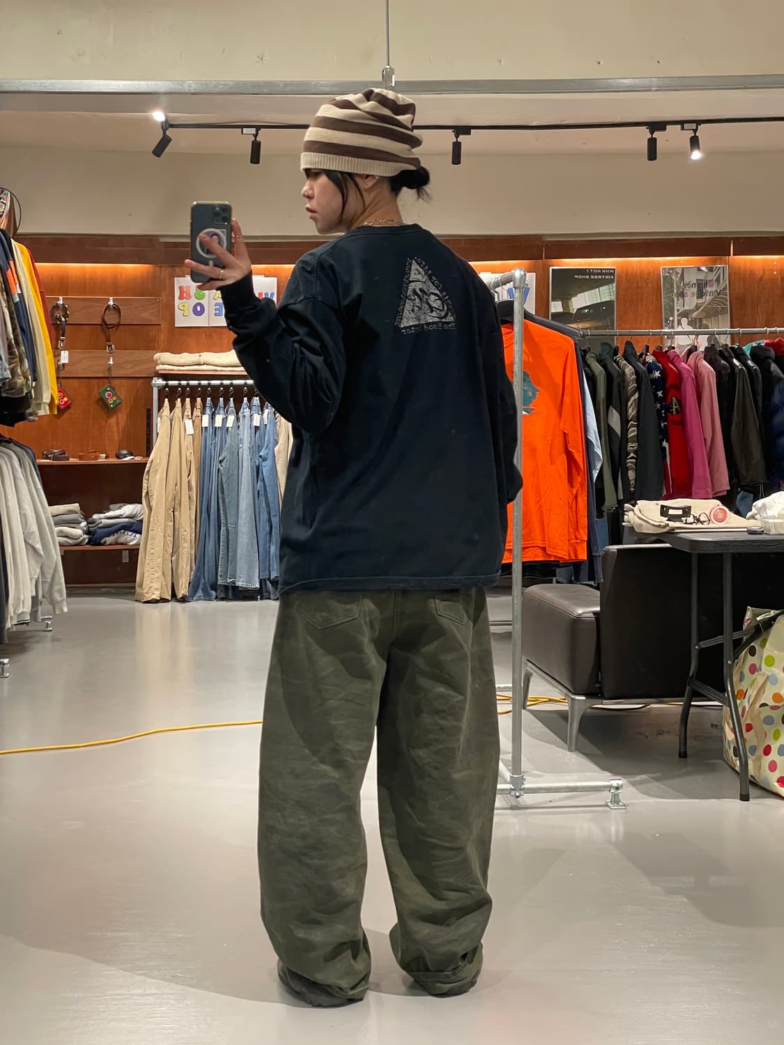 빈티지 롱슬리브 티셔츠(블랙)   상품이미지6