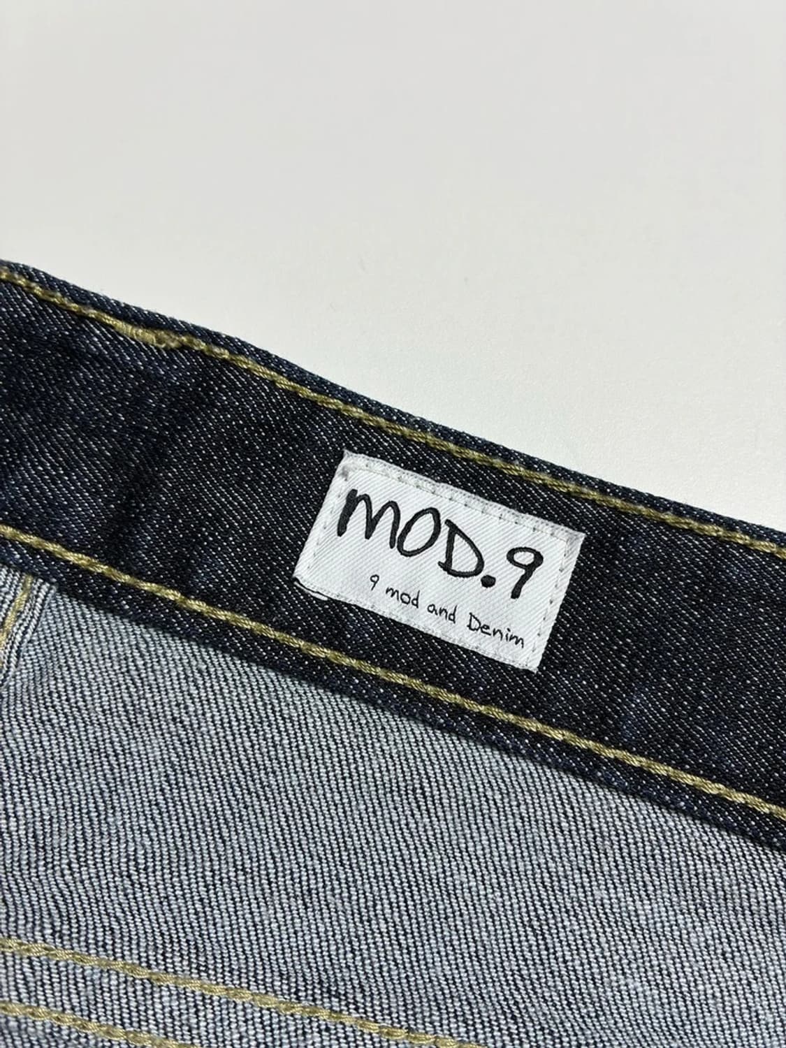 모드나인 MOD9 인디고 생지 데님 팬츠 R2024 상품이미지7