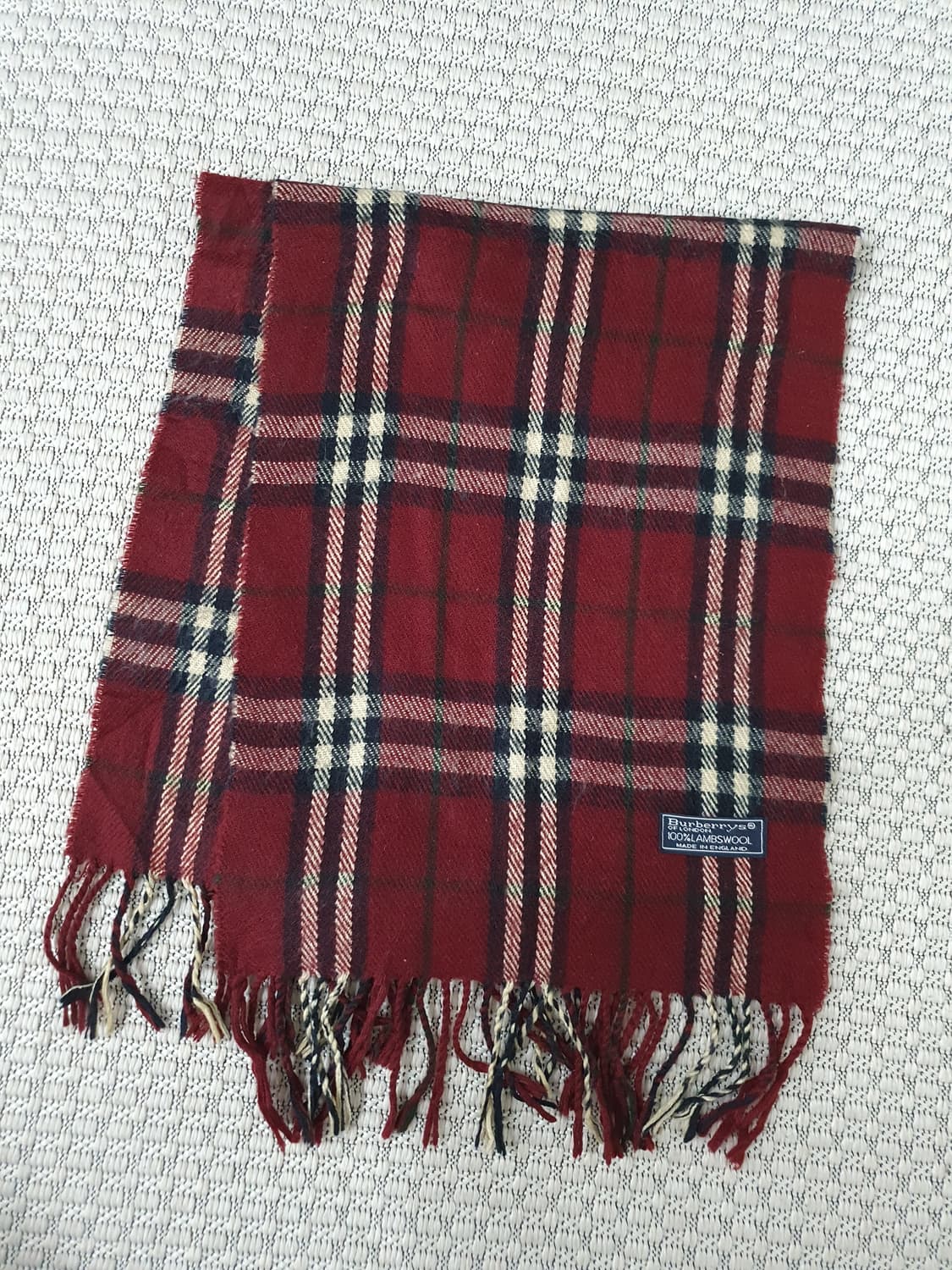 1980 버버리 울 머플러 상품이미지3