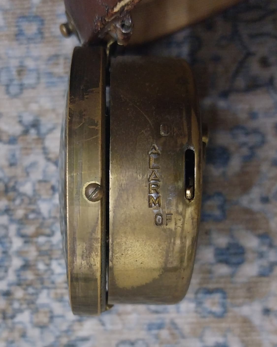 1960년대 독일 JOPEL 빈티지 여행용 탁상시계 골드 상품이미지5