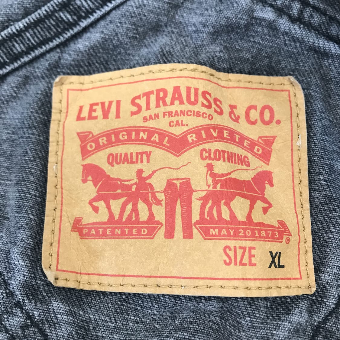 리바이스 흑청 오버롤 멜빵바지 [XL] 상품이미지5