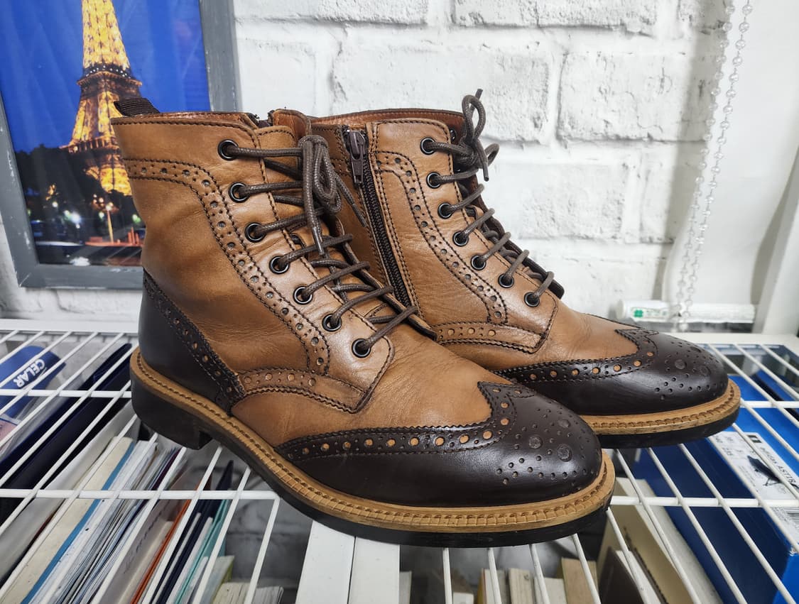 지안마크 모렐리 남성 가죽부츠 260~265 윙팁 남성구두 SD94 상품이미지3