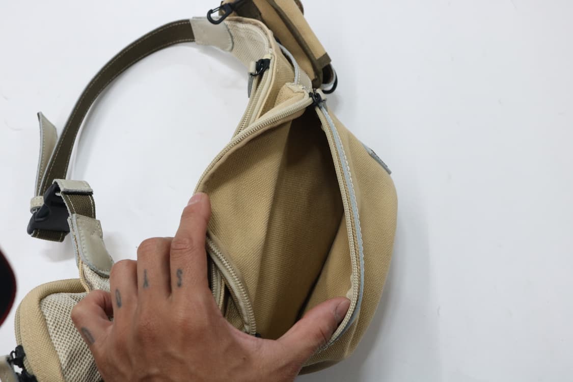 포터 캔버스 레더 배색 힙색 상품이미지8