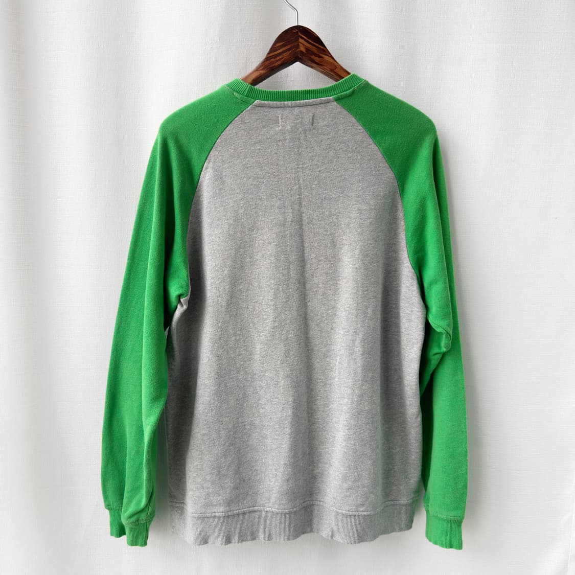 아디다스 빅 트레포일 포켓 맨투맨 멜란지 그레이 그린 110 상품이미지7