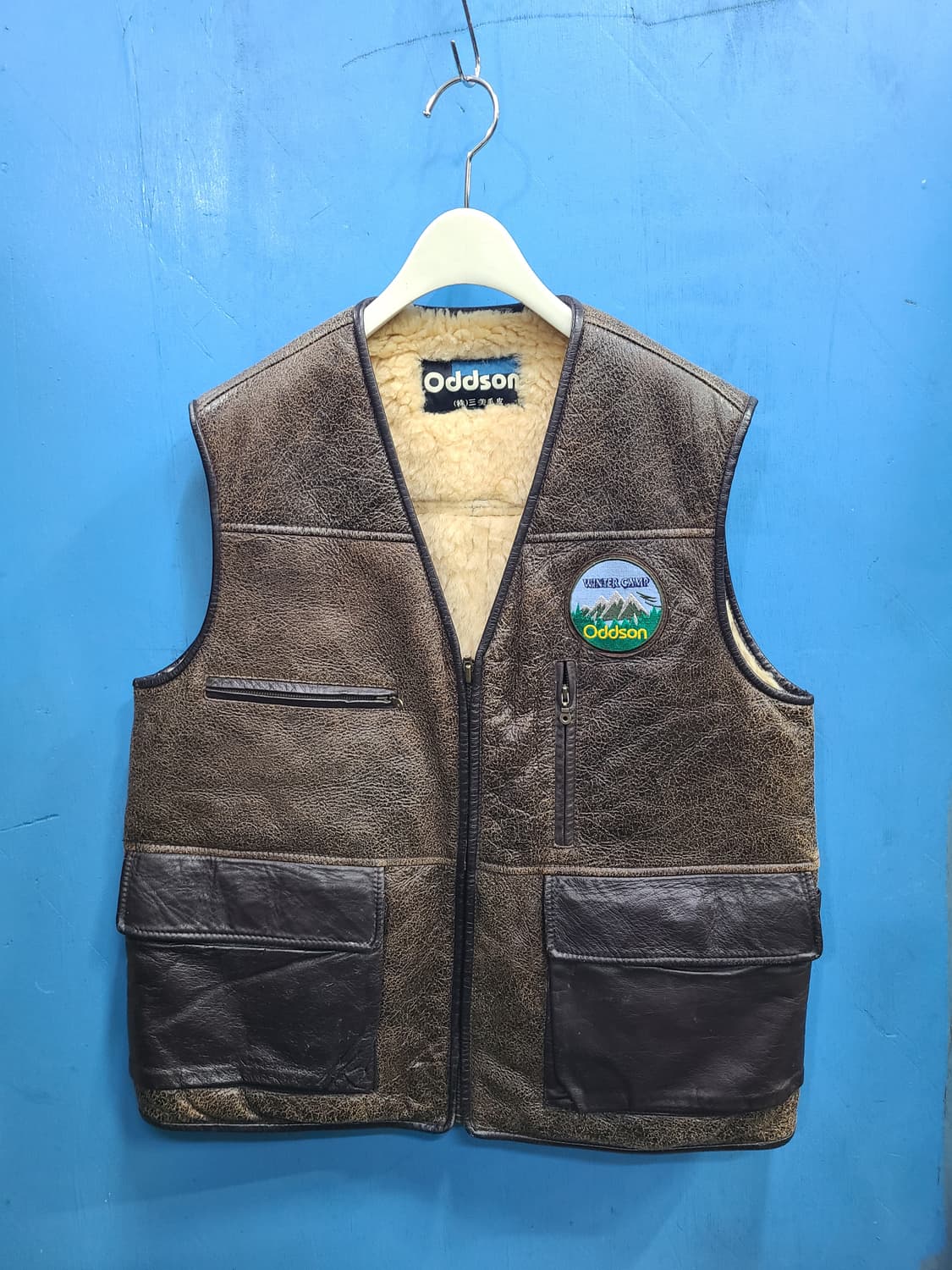 30살 리얼 빈티지 양털양가죽무스탕조끼 like아메카지 상품이미지2