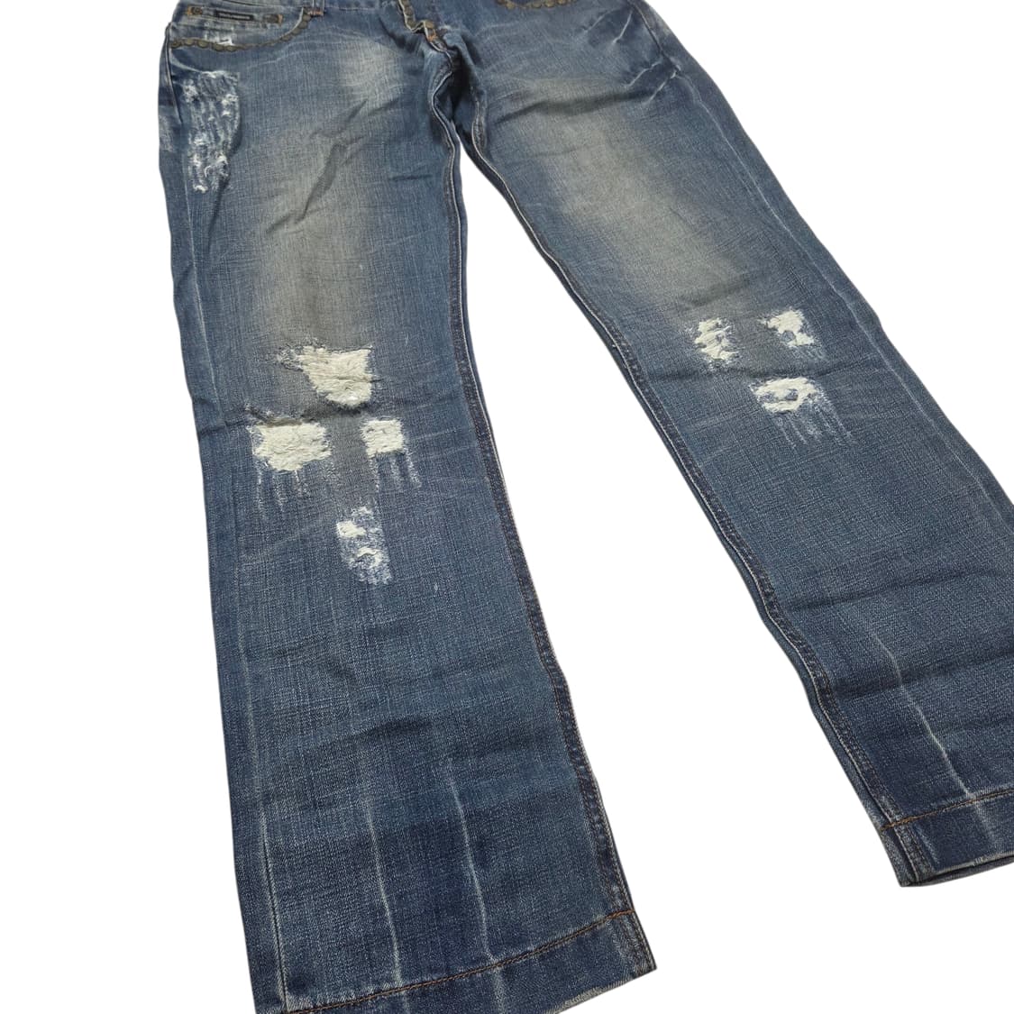 Dolce & Gabbana 돌체앤가바나 웨스턴 스터드 빈티지 데님 청바 상품이미지3