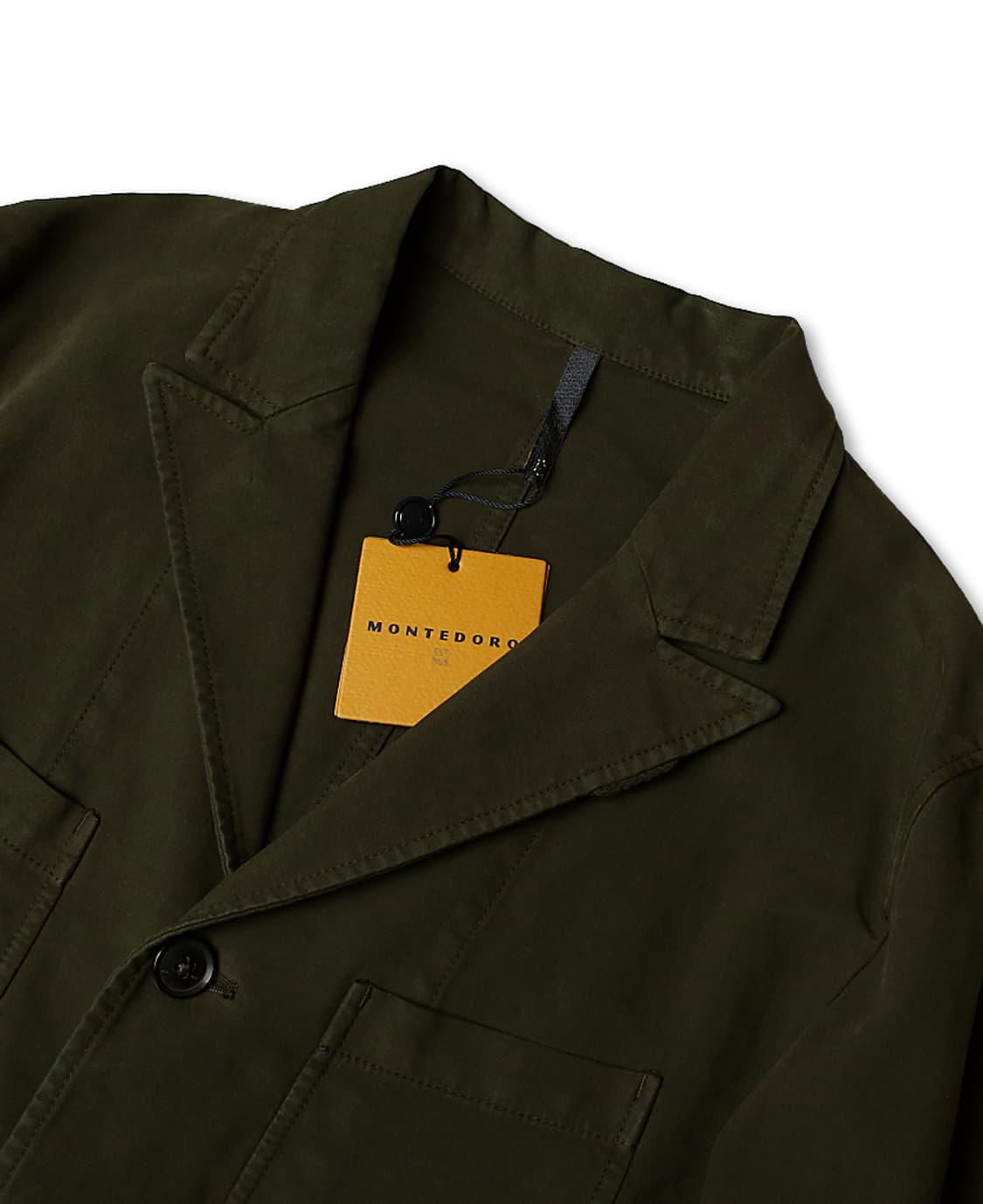 몬테도로 [Montedoro] 카키 몰스킨 3버튼 밀리터리 자켓 이태리 상품이미지2