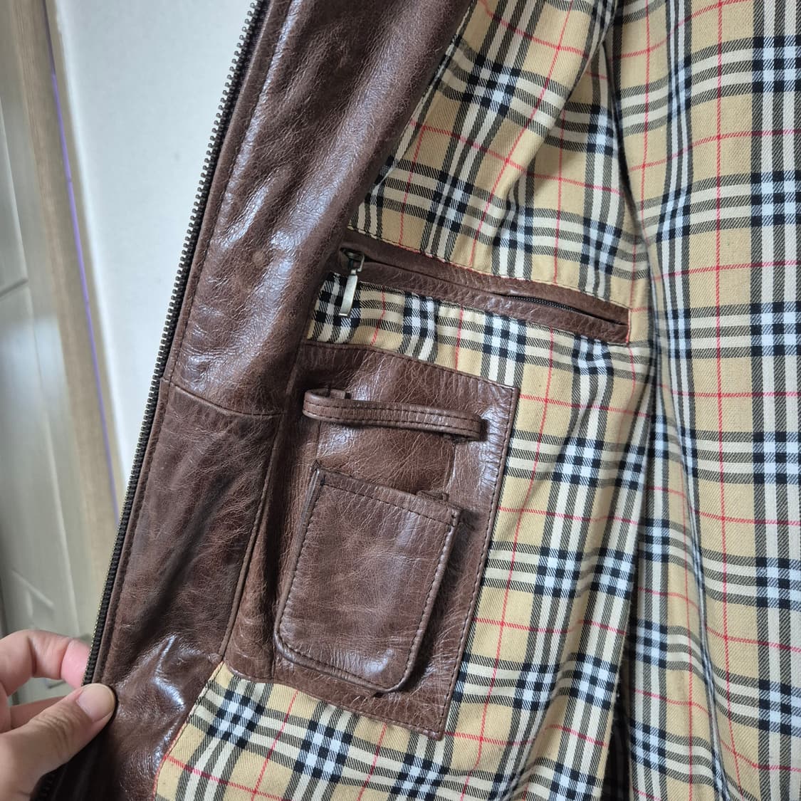 90s 빈티지 소가죽 cowhide 스포츠자켓 상품이미지8