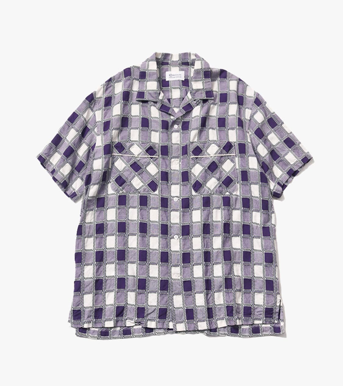 KUON - PURPLE CHECK SHIRT 상품이미지1