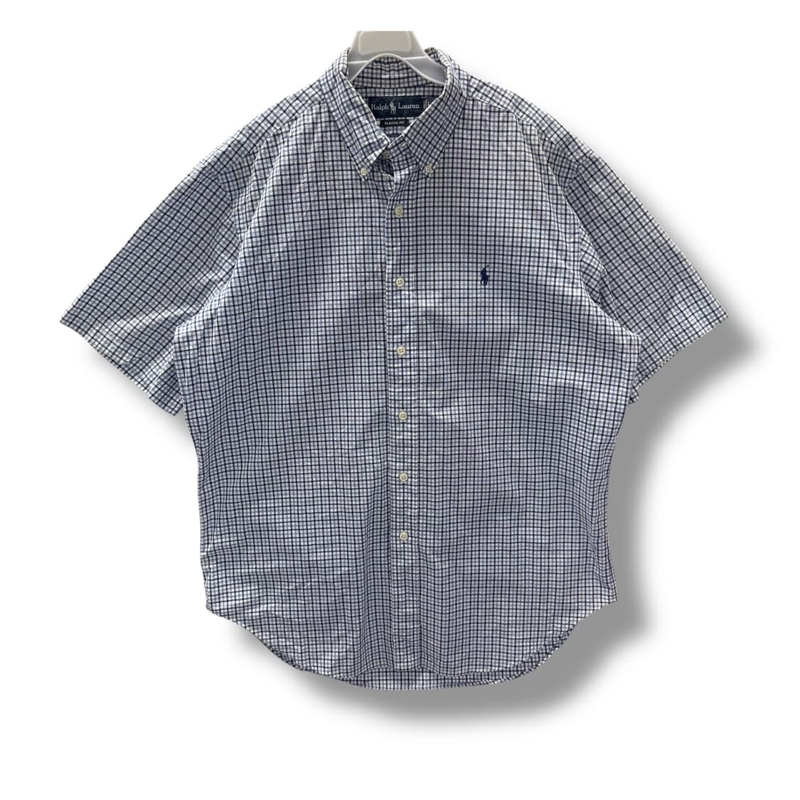 [L] 폴로 클래식핏 체크 반팔셔츠 상품이미지3