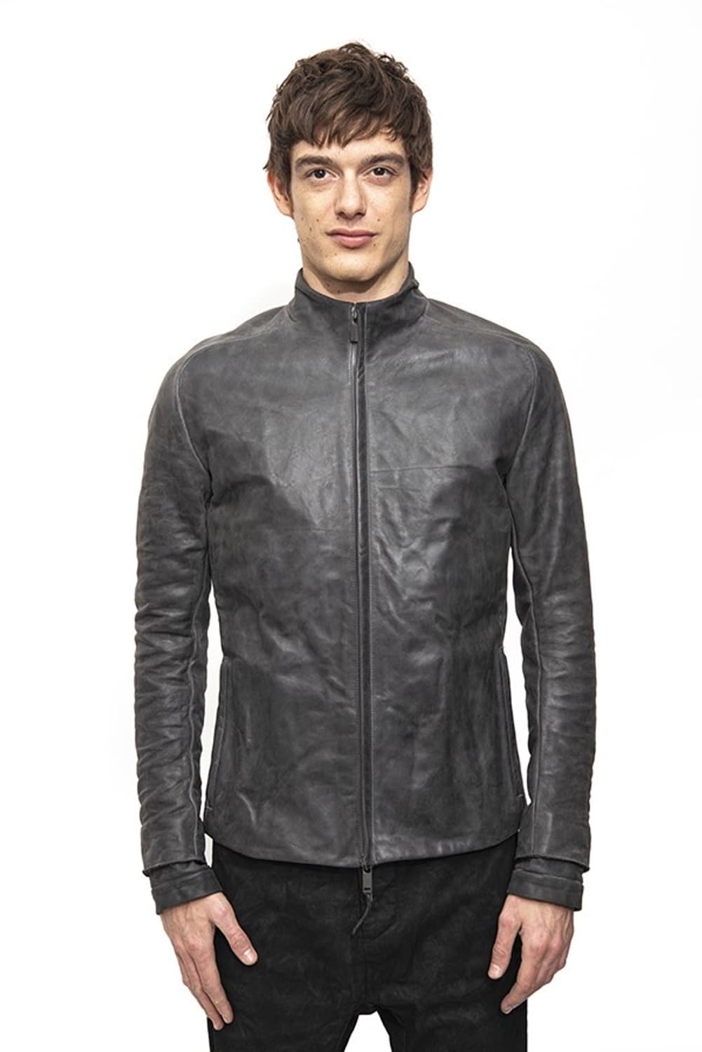 H Leather Jacket D.Grey 상품이미지1