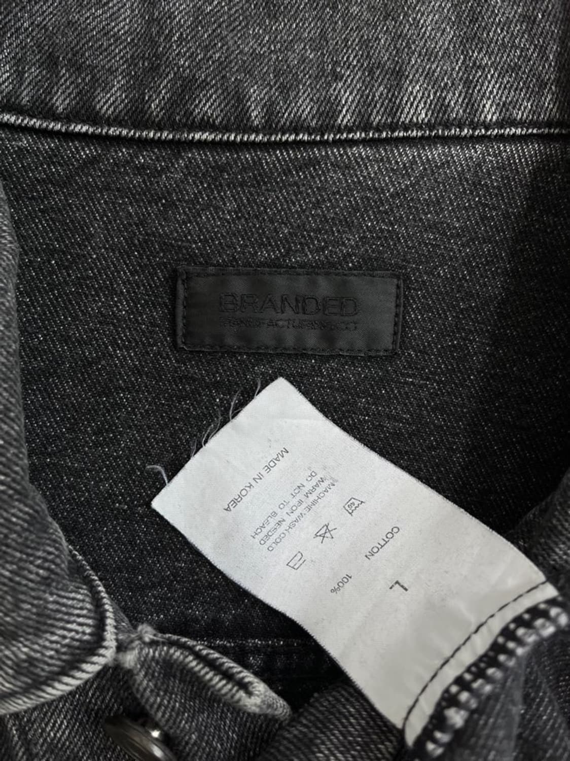 브랜디드 흑청 트러커 자켓/#3311 상품이미지4