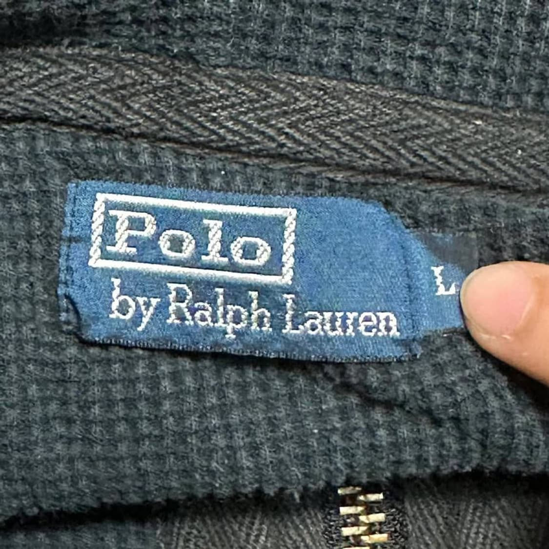 폴로 랄프로렌 화이트 포니 네이비 후드집업 상품이미지3