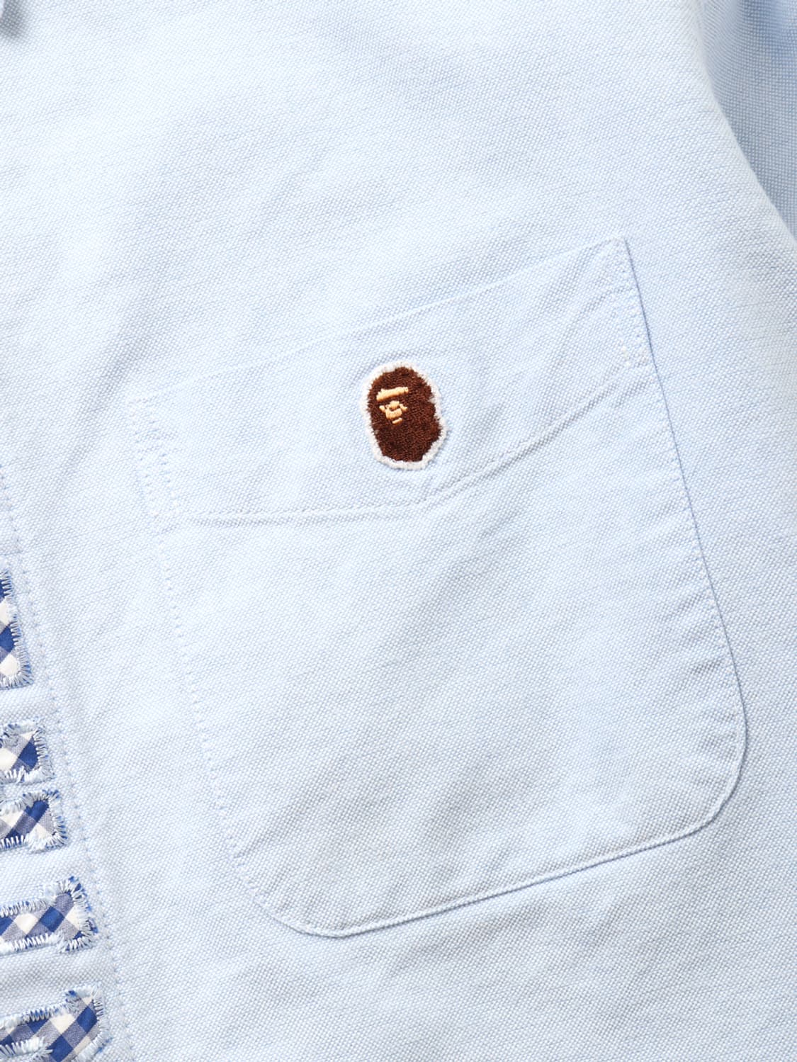 A BATHING APE Placket Patch Oxford Shirt 상품이미지5