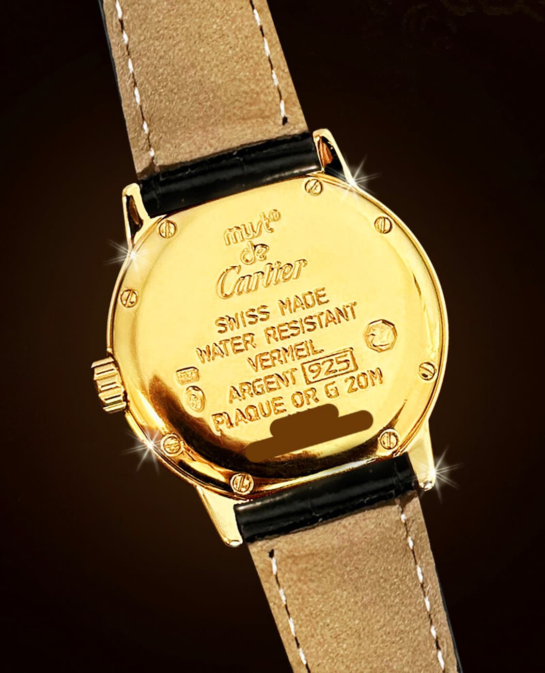 까르띠에 머스트 론드 아이보리 다이얼 로만 여성 빅다이아 시계 상품이미지7