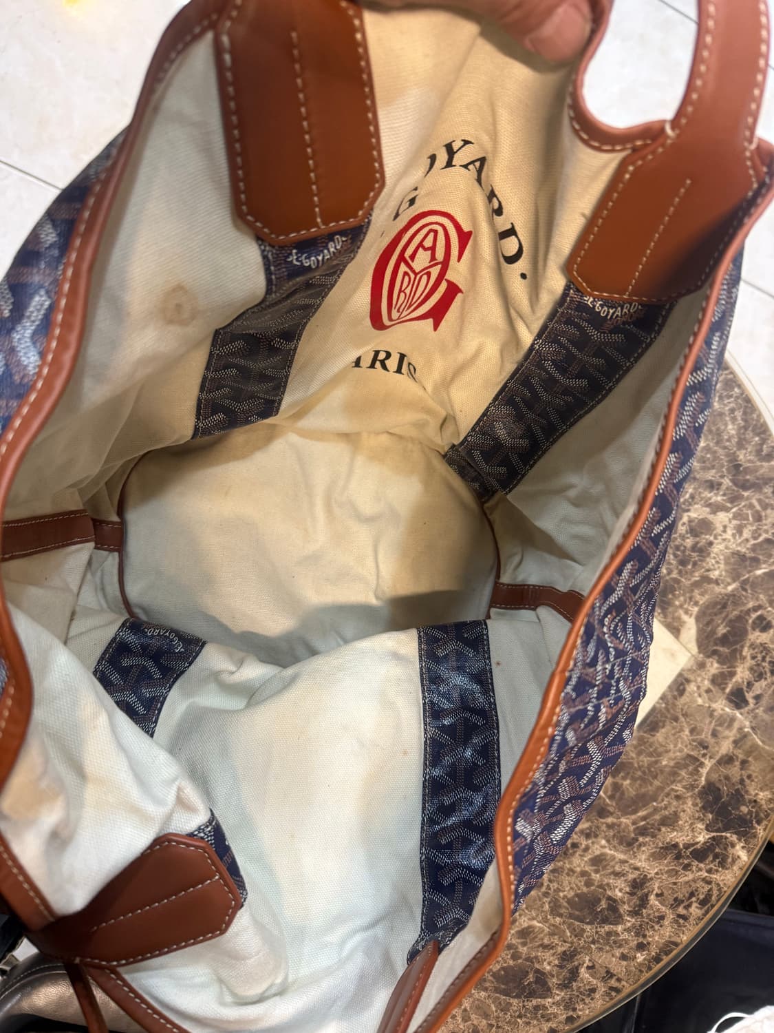 정품 고야드 벨하라 리버시블 쇼퍼백 팝니다 상품이미지6