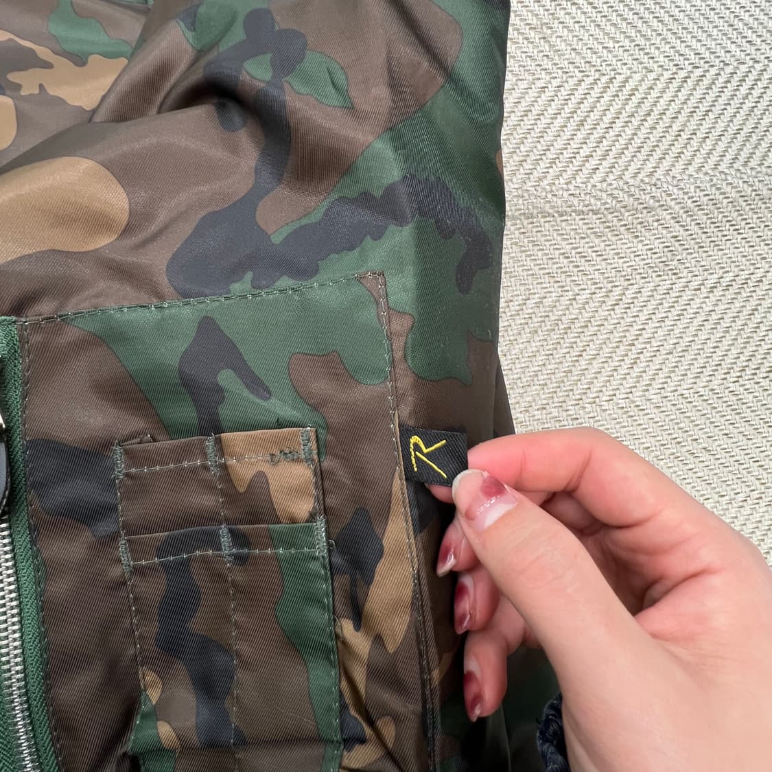 로스코 리버시블 밀리터리 블루종 r2790 상품이미지9