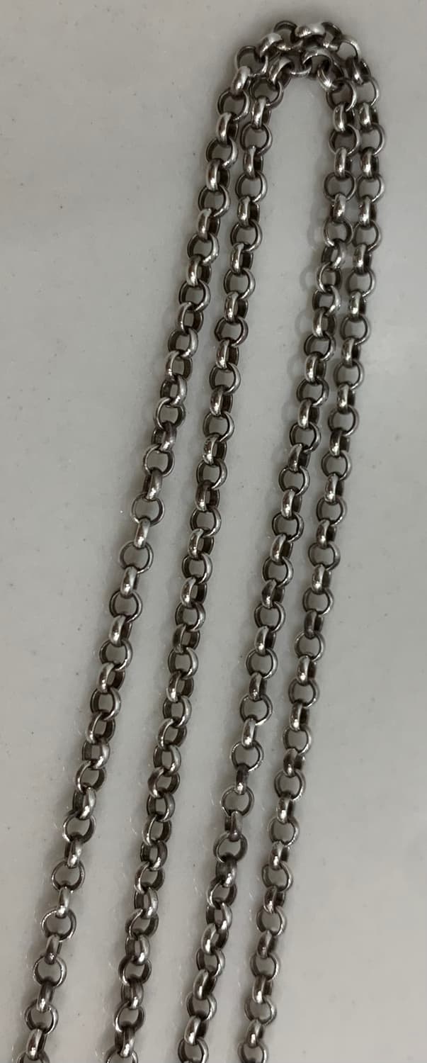 [24인치]크롬하츠 롤체인 실버 펜던트 목걸이 줄 상품이미지2