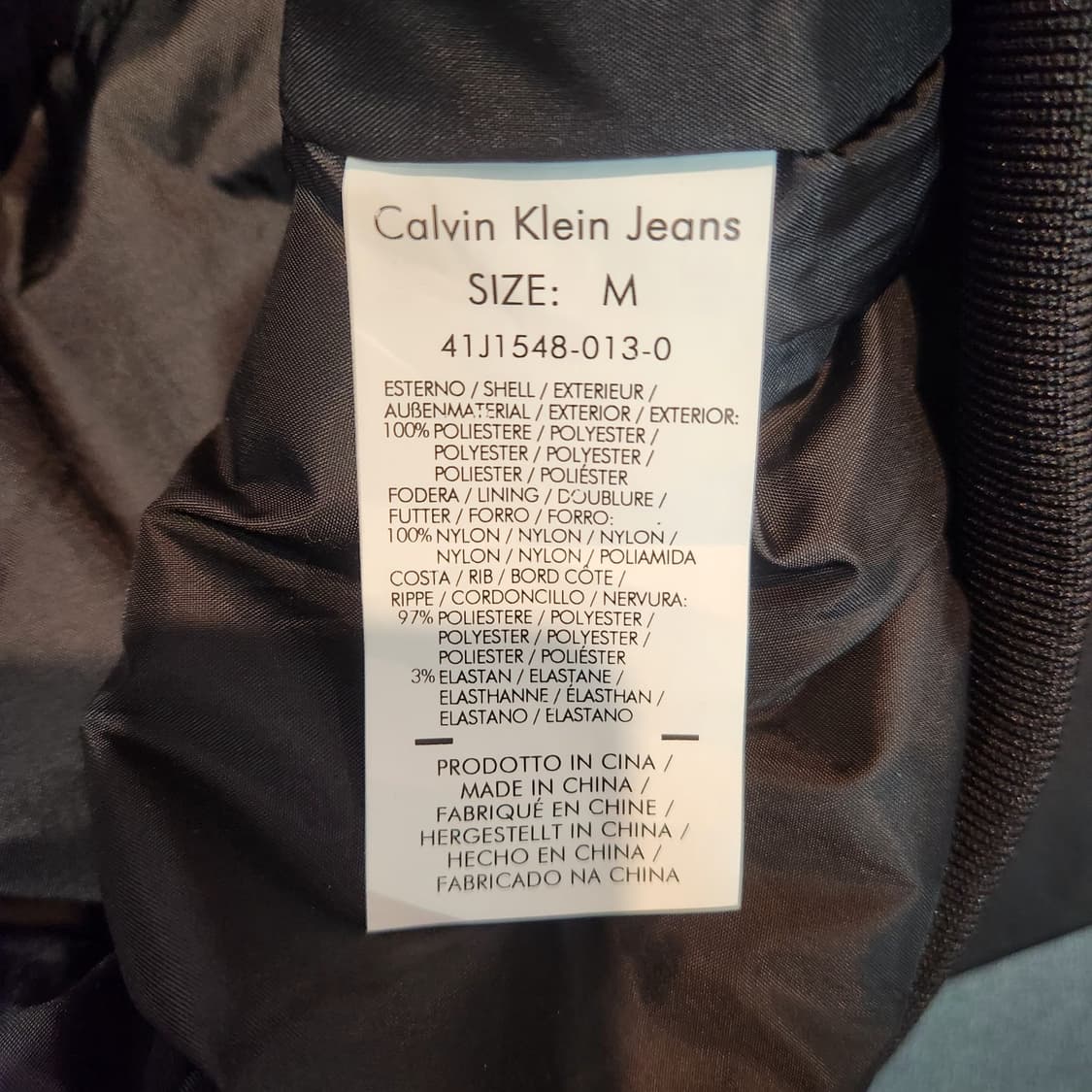 캘빈클라인 CK 빅로고 MA-1 항공점퍼 상품이미지4