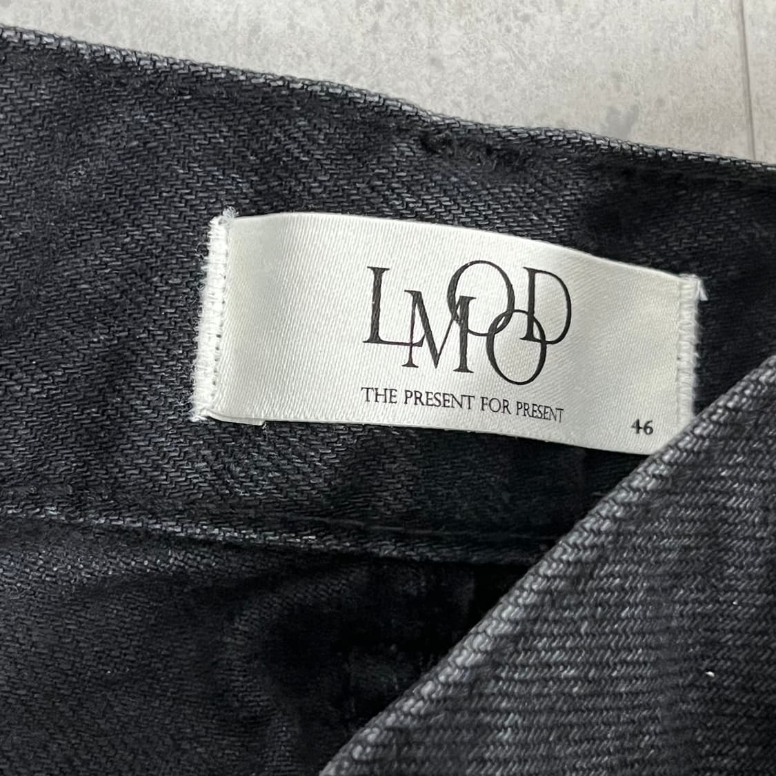 46 엘무드 흑청 부츠컷 데님 상품이미지4