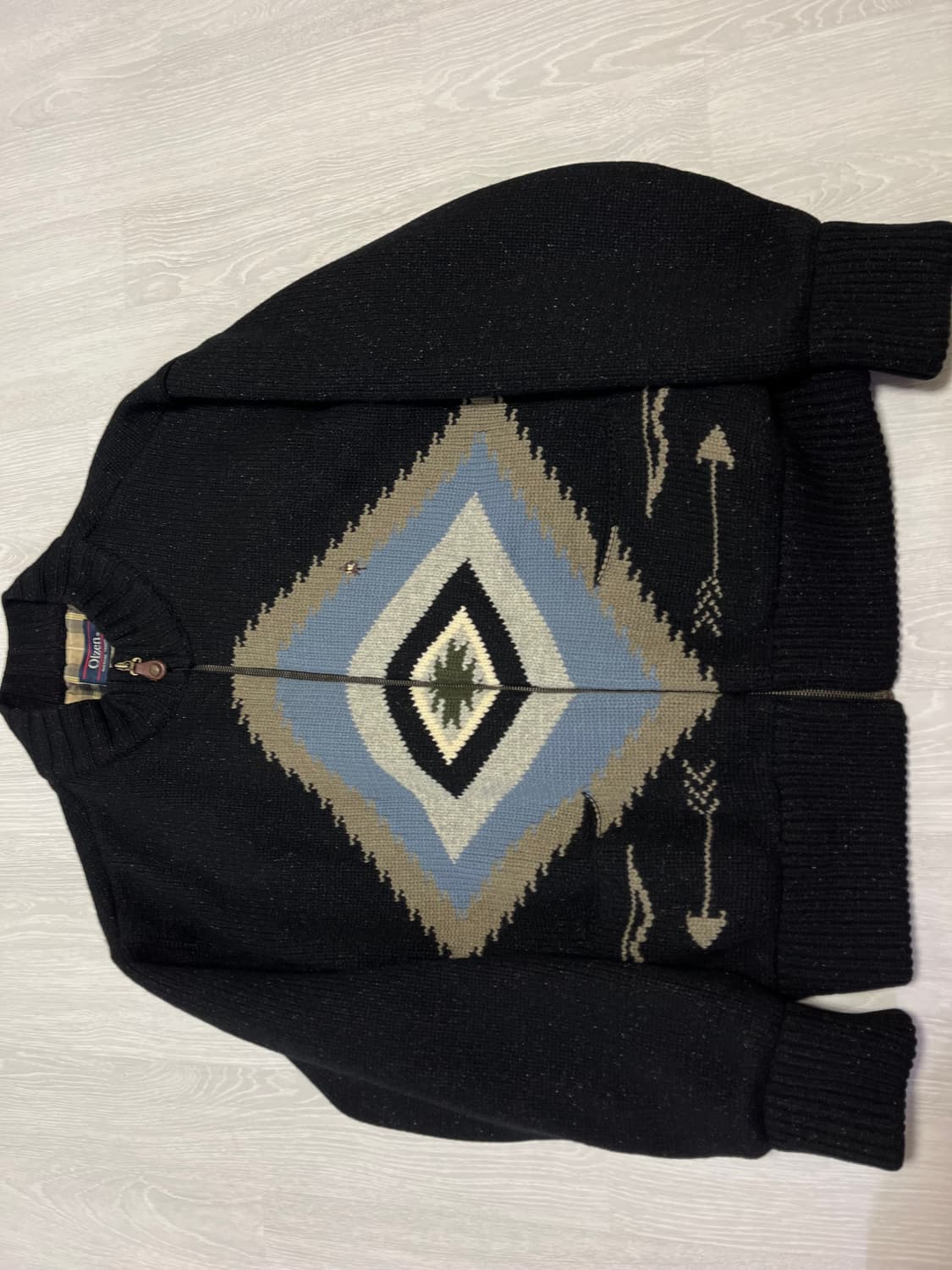 올젠 빈티지 니트점퍼 105-110 상품이미지1