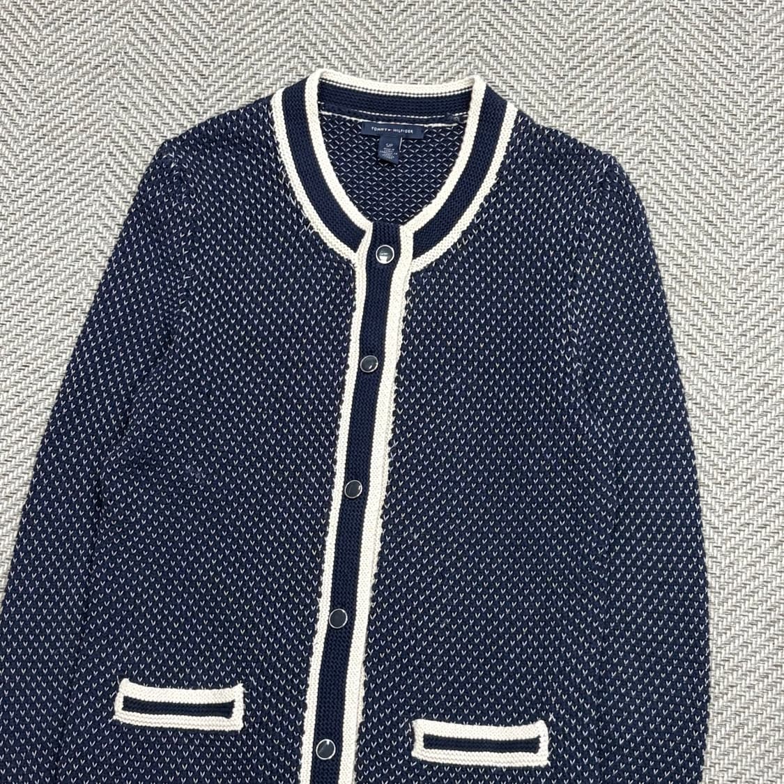 타미힐피거 트위드 가디건 v1598  상품이미지3