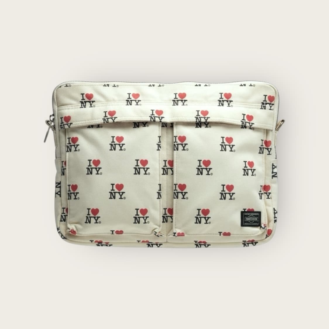 요시다포터 x 빔즈 러브뉴욕 도큐먼트 백 상품이미지1