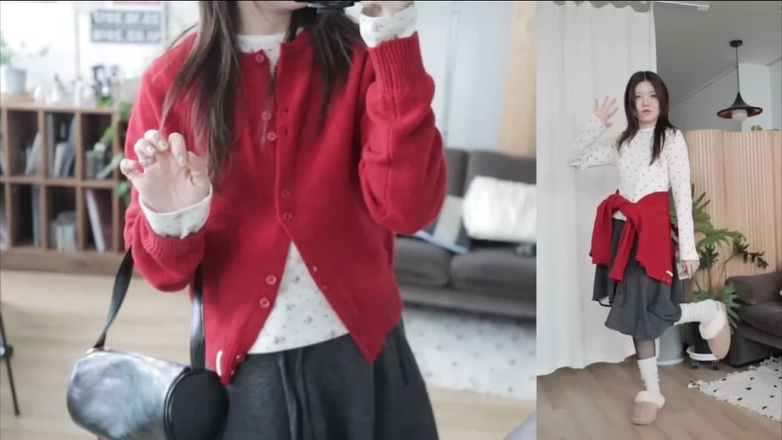 카티지하우스 플라워 와플 티셔츠 M 상품이미지7