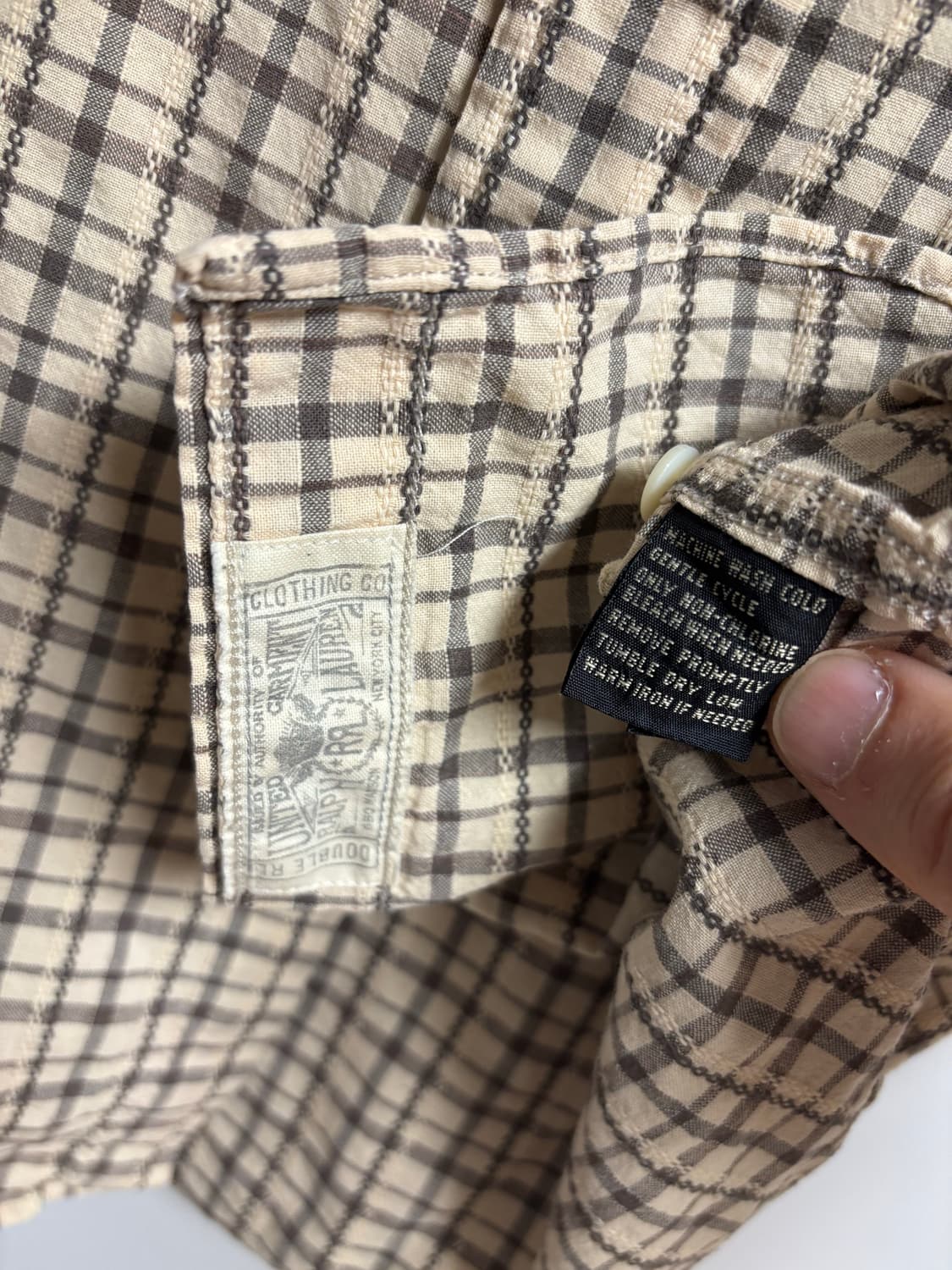 [S] RRL 웨스턴셔츠 베이지 상품이미지8