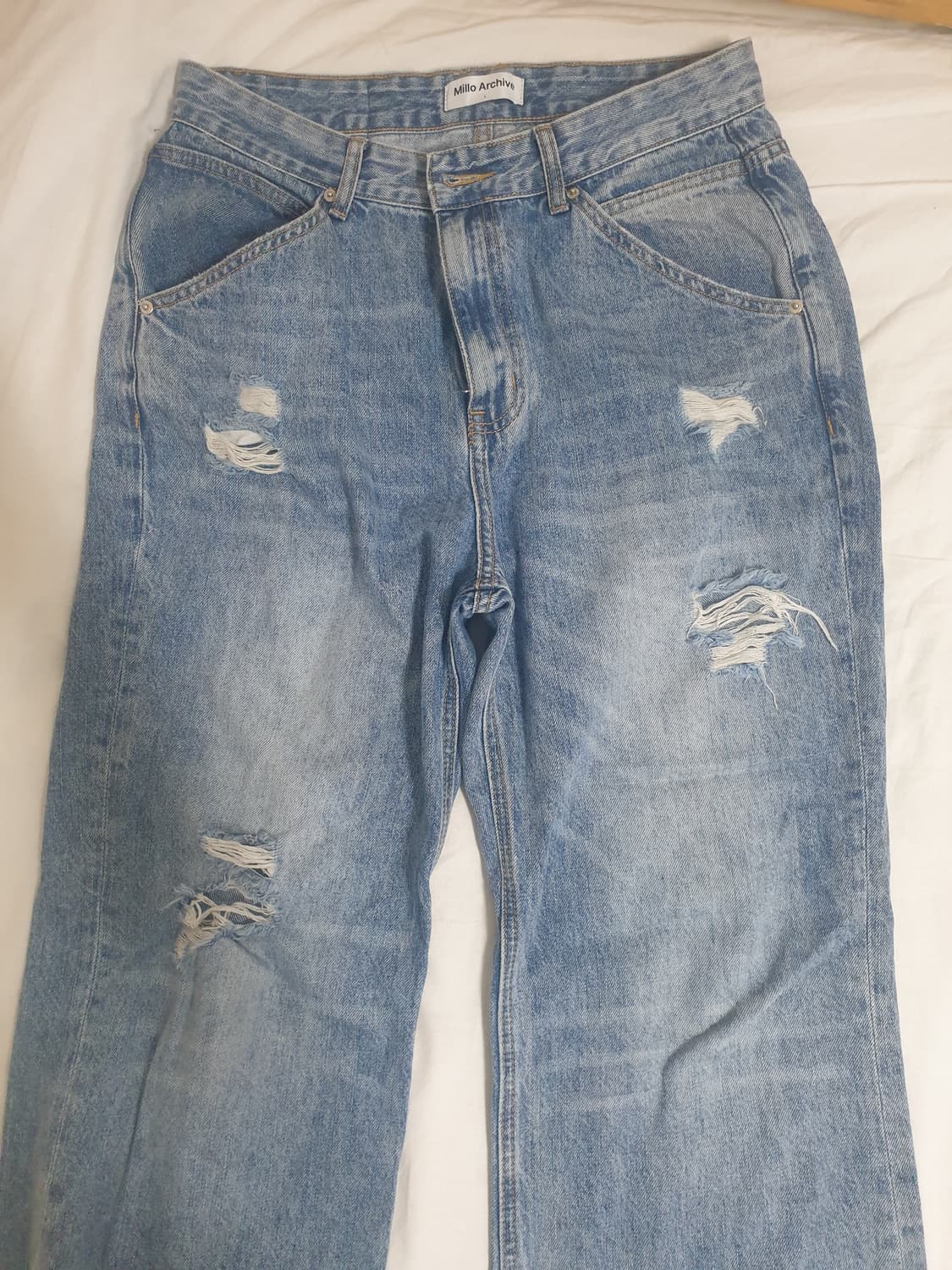 밀로 아카이브 데미지 플레어 데님 팬츠 L 상품이미지3