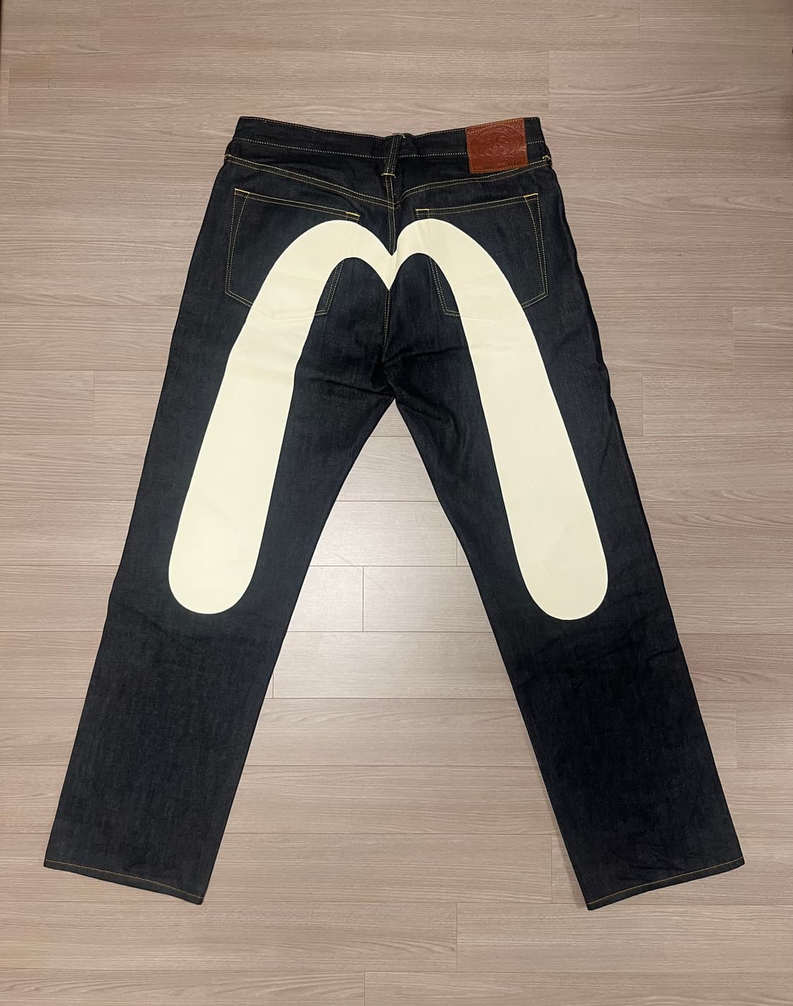 에비수 다이콕 프린트 배기진 데님 34 상품이미지1