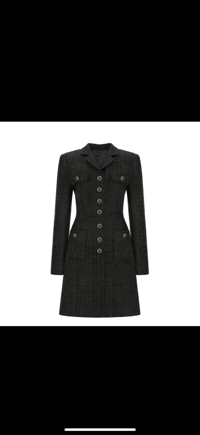 이바나헬싱키 Lena Velvet Tweed Dress 상품이미지8