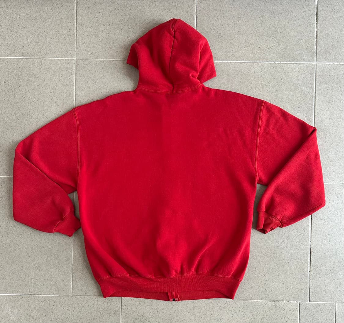 90s 빈티지 러셀 후드집업 레드 XL USA 상품이미지2