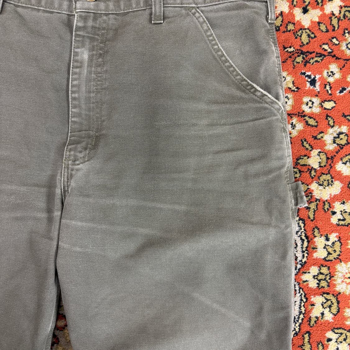 [33] 칼하트 싱글니 모스그린 워크팬츠 상품이미지6